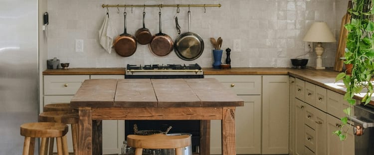 a rustic kitchen