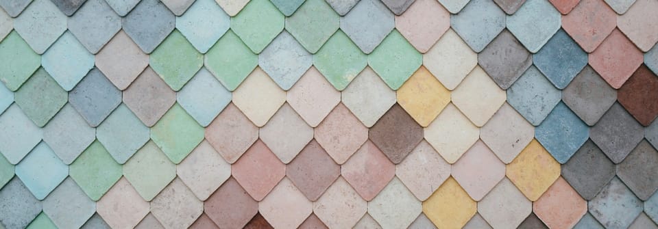 colorful tiles arranged in a pattern