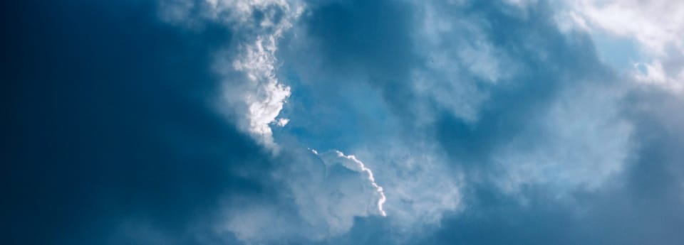 clouds in a blue sky